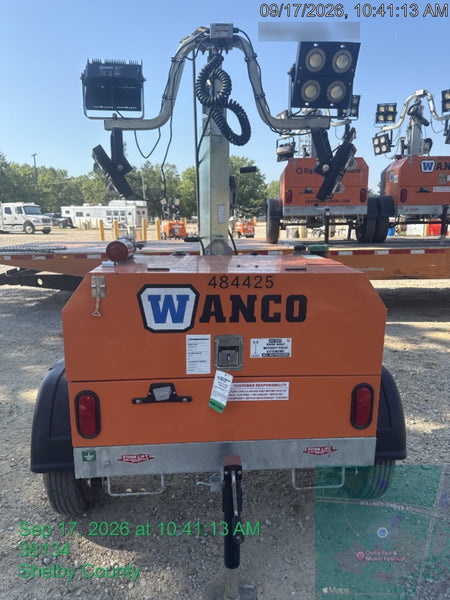 2024 Wanco WLTT-4MM4K Diesel, Mitsubishi L2E, 9.0HP @1800 rpm, Deep Sea Controller, Shore Power Plug, Auto Start, (4) 350W LED Floodlights, 4kW Generator, 60 Gal Fuel Tank, 2" Ball, T3
