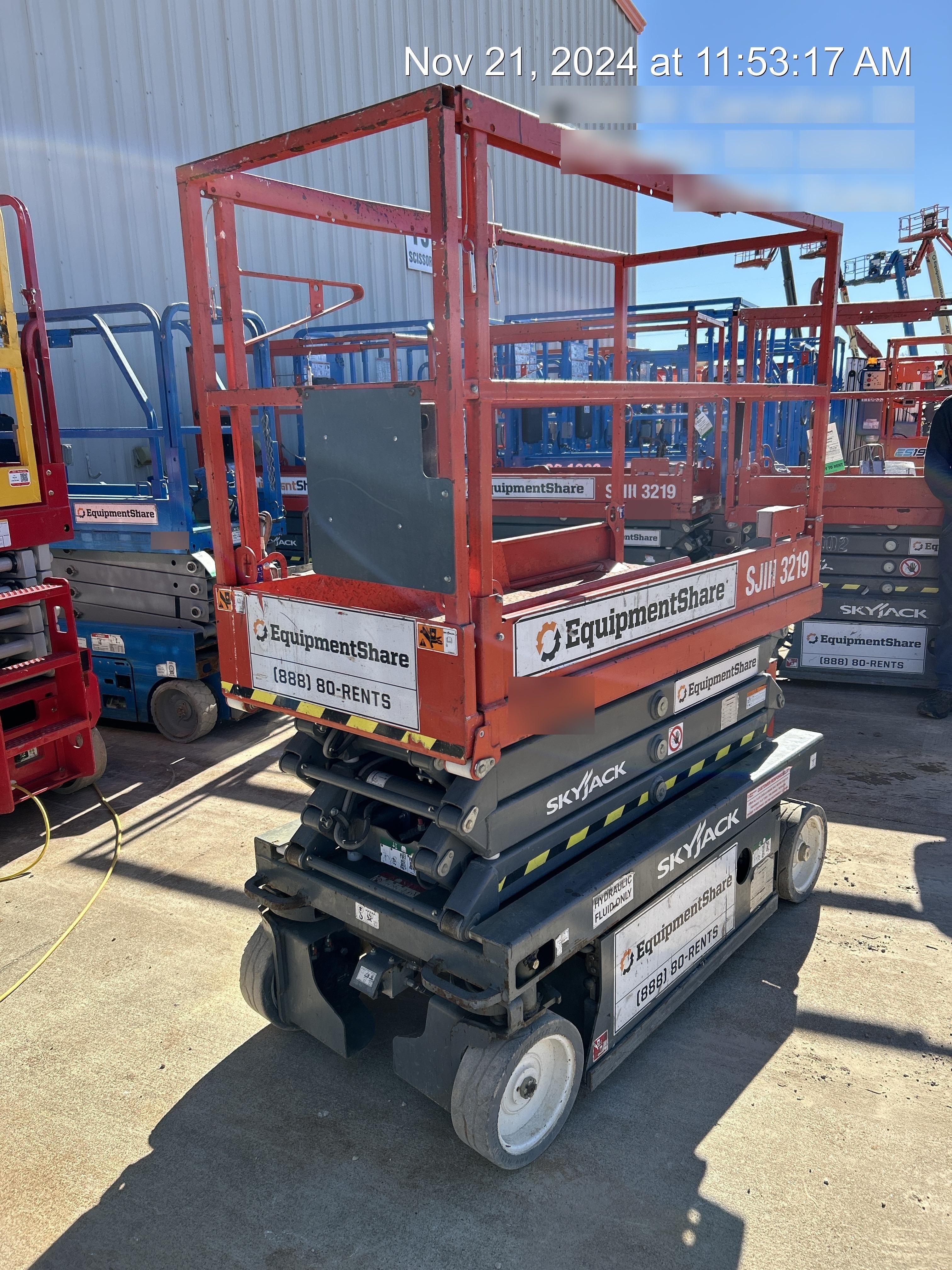 2019 Skyjack SJIII-3219 Standard Options, Trojan Batteries