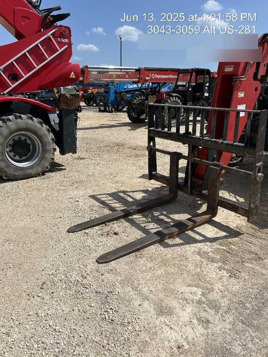2020 Manitou MTA10055 Cab/Heat/Air, 120 HP, Solid Tires, Work Lights, Lift Hook, Auxiliary Hydraulics w/66" Carriage and 60" Forks