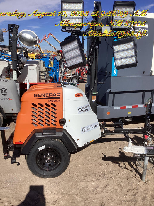 2023 Generac MLT2 Diesel, Flex Switch 120V Input, Powerzone Controller, (4) 320W LED Lights, 4kW Generator, 39.9 Gal Fuel Tank, 2" Ball, T3