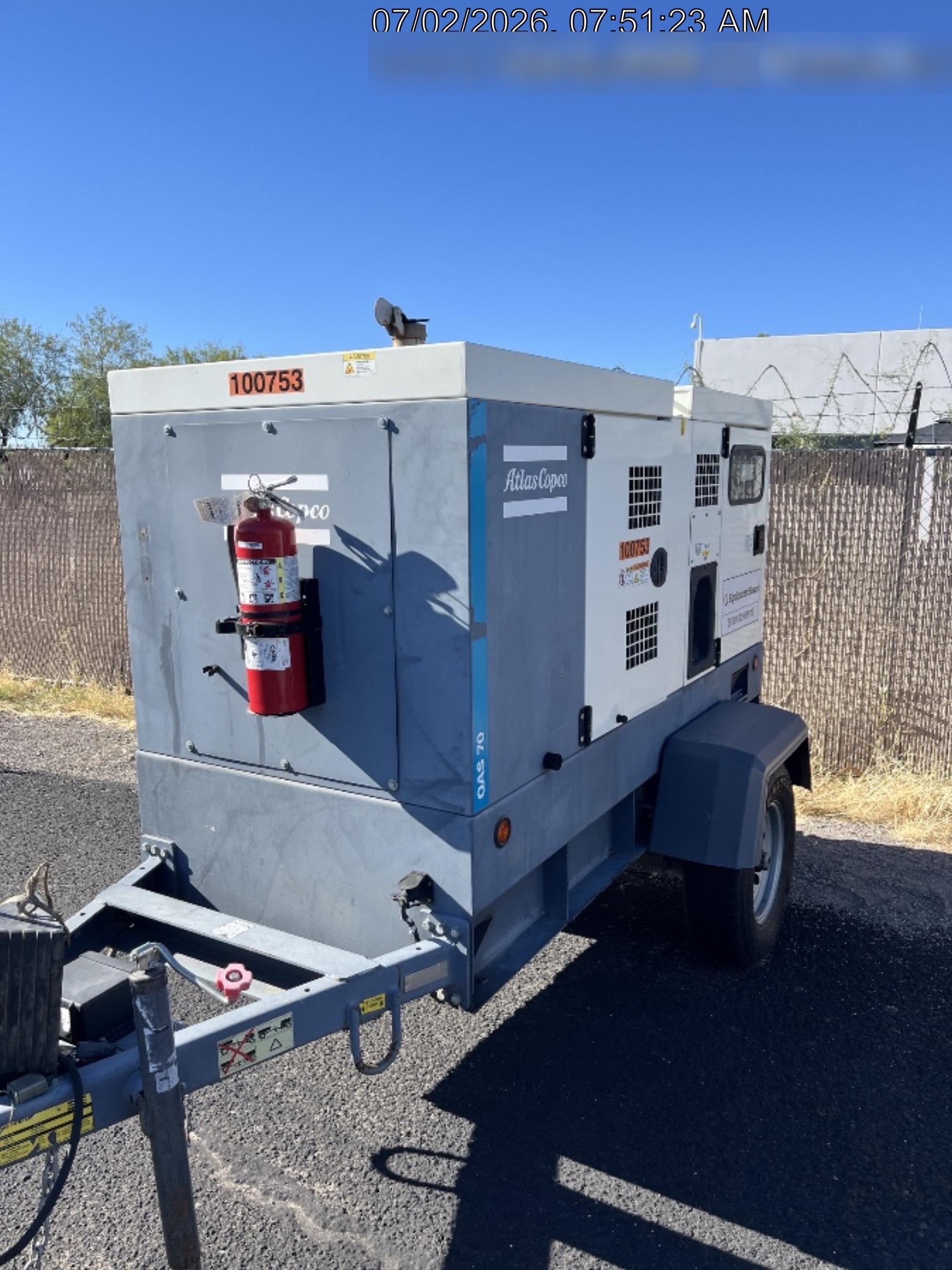 2020 ATLAS COPCO QAS 70