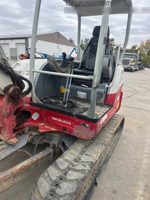 2019 Takeuchi TB260 Takeuchi TB260 Canopy w/Rubber Tracks, Auxiliary Hydraulics, Standard Blade, Manual QC