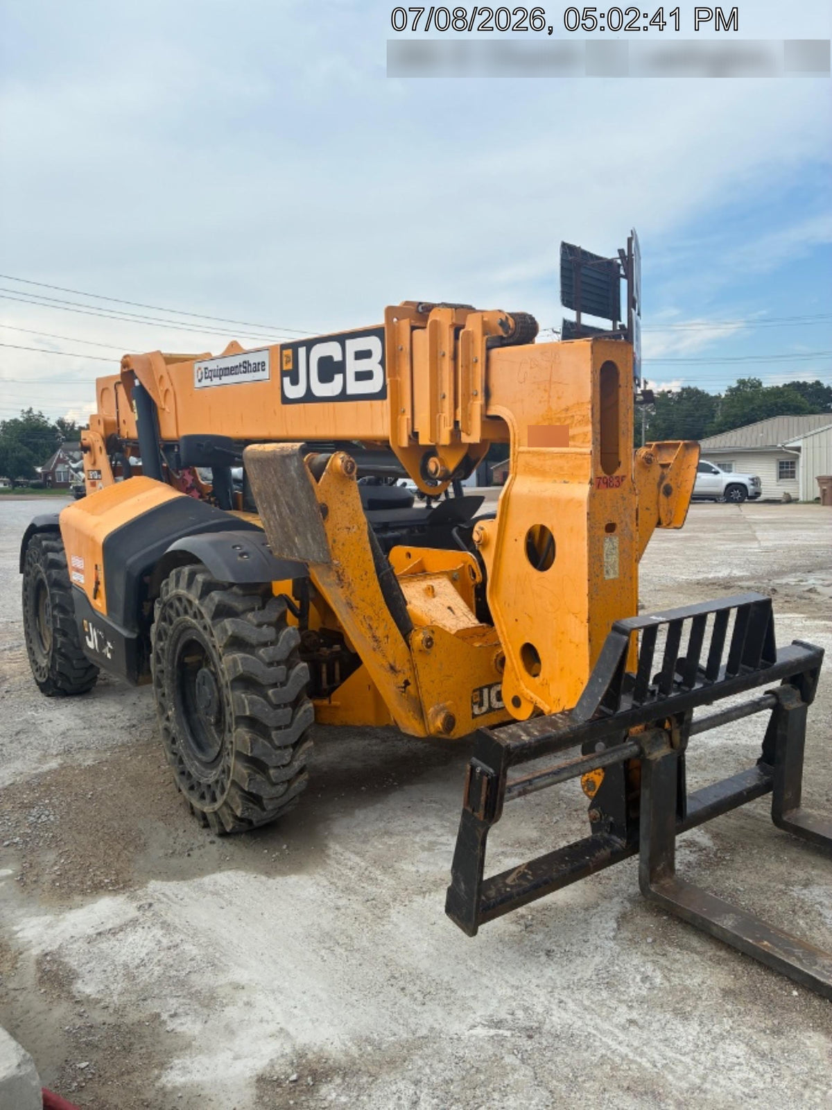 2020 JCB 510-56 Canopy, Solid Tires, Work Lights, Beacon, Aux Hydraulics, Back up Alarm, Lifting Eye, ES Decals