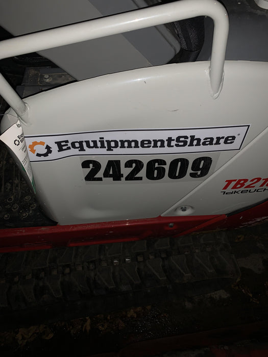 2021 TAKEUCHI TB216R