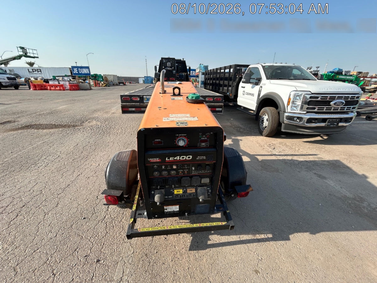 2023 Lincoln Electric LE400 Kubota V1505, Trlr, Cable Rack, Light Kit, ES Decals, T3