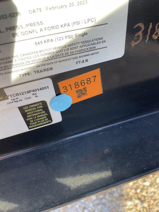 2023 FELLING TRAILERS FT-8R