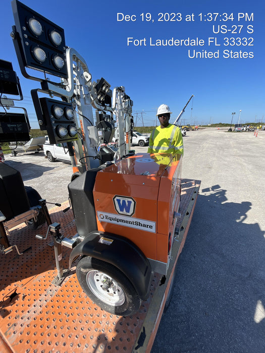 2023 Wanco WLTT-4MM4K Diesel, Deep Sea Controller, Shore Power Plug, Auto Start, (4) 350W LED Floodlights, 4kW Generator, 60 Gal Fuel Tank, 2" Ball, T3