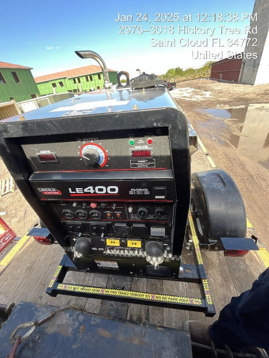 2024 Lincoln Electric LE400 Kubota V1505, Trlr, Cable Rack, Light Kit, ES Decals, T3