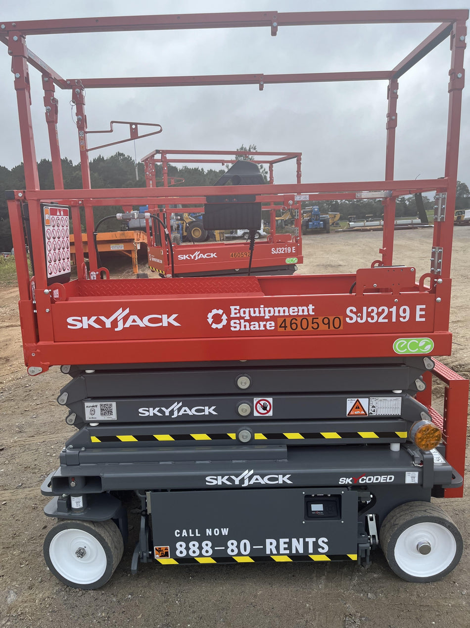 2024 Skyjack SJ3219 Electric Drive, Sld NM Tires, DBcns, RFRails, Power to Platform, T3 + Access Control