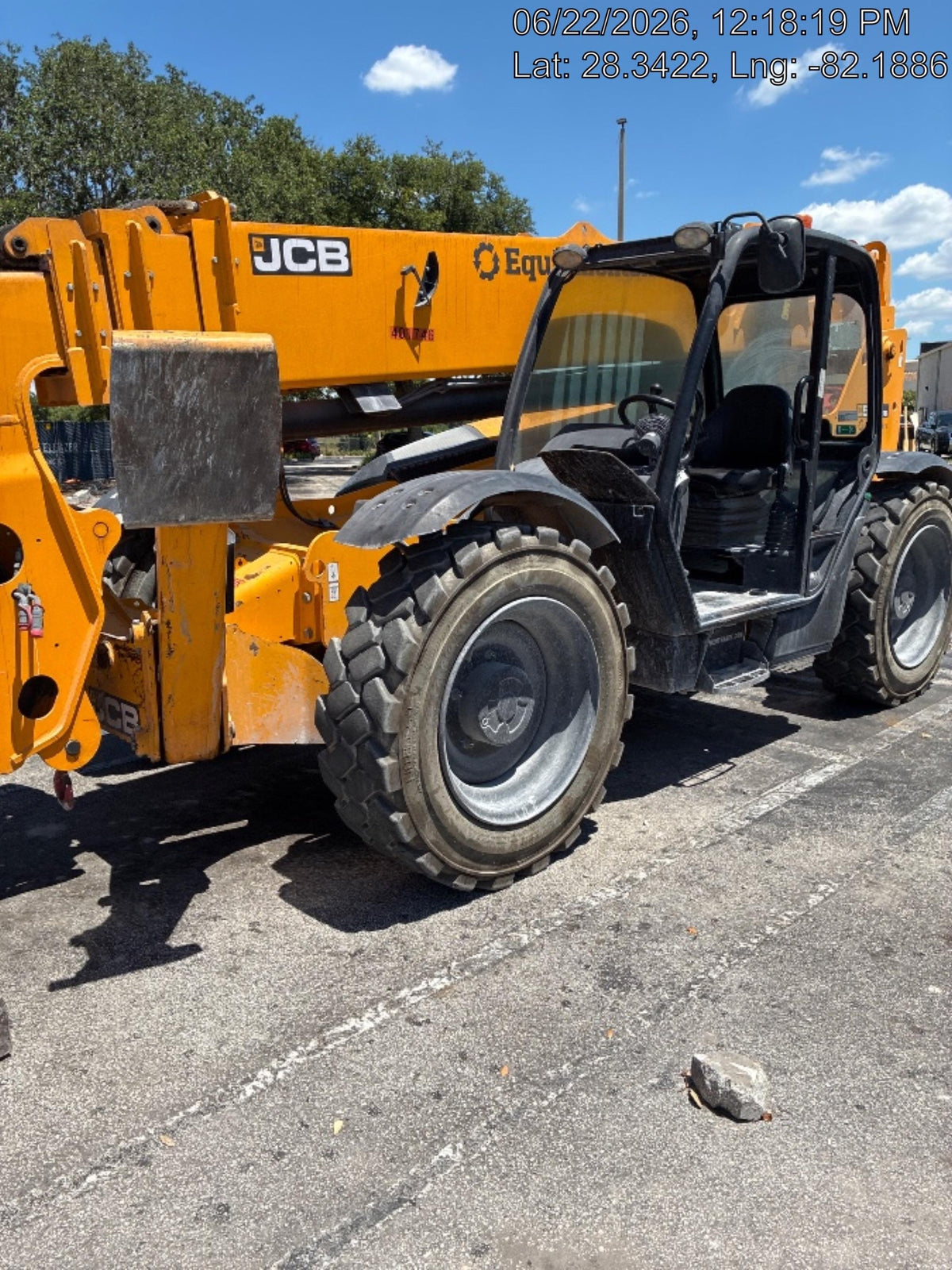2020 JCB 510-56 Canopy, Solid Tires, Work Lights, Beacon, Aux Hydraulics, Back up Alarm, Lifting Eye, ES Decals
