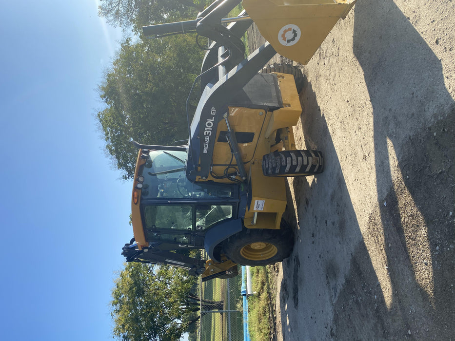 2020 John Deere 310LEP Cab/Heat/Air, 4WD, Standard Stick, Pilot Controls, 2 Way Hydraulics, TAG Manual QC