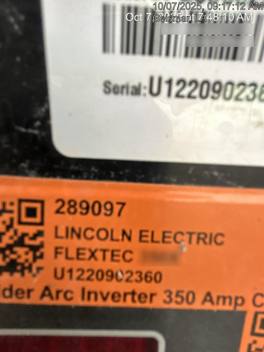 2022 LINCOLN ELECTRIC FLEXTEC 350X