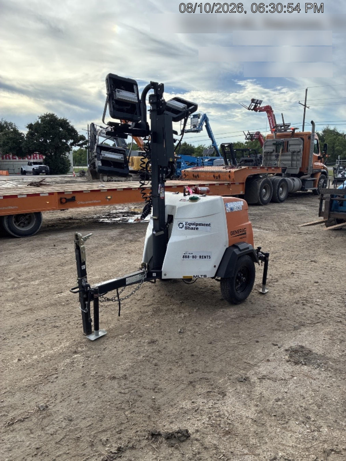 2024 Generac MLT2 Diesel, Flex Switch 120V Input, Powerzone Controller, 
(4) 320W LED Lights, 4kW Generator, 39.9 Gal Fuel Tank, 2" Ball, T3