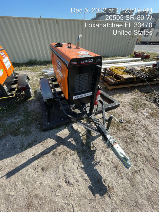 2022 Lincoln Electric LE400 Kubota V1505, Trlr, Cable Rack, Light Kit, ES Decals, T3