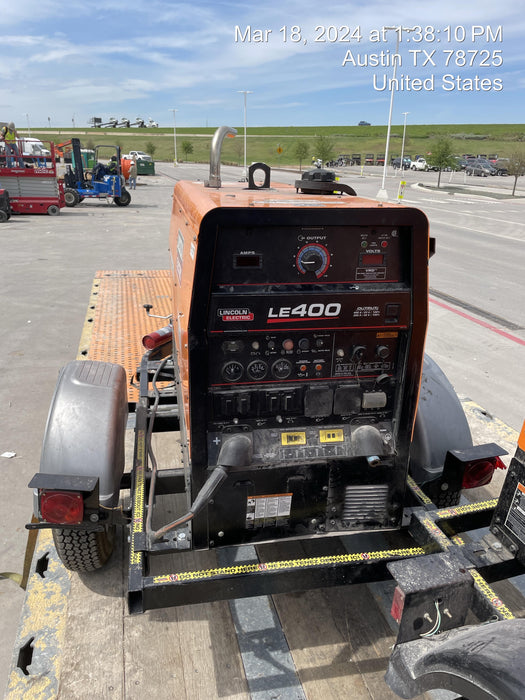 2022 Lincoln Electric LE400 Kubota V1505, Trlr, Cable Rack, Light Kit, ES Decals, T3