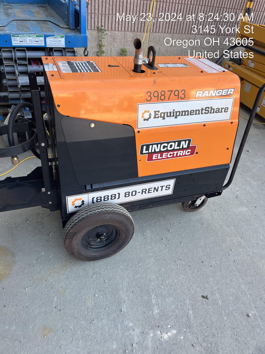 2024 Lincoln Electric Ranger 305 LPG Ranger 305 LPG, Undercarriage, Tank Holder & Strap, 10kw AC Gen, 25hp Kohler LPG Eng