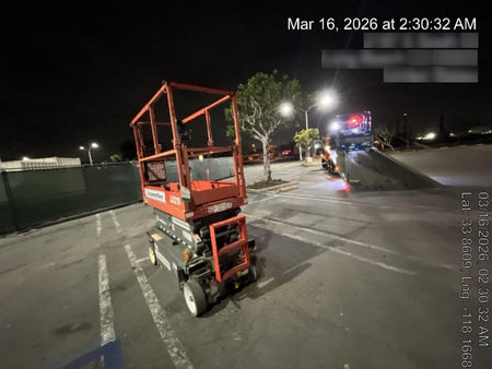 2020 Skyjack SJIII-3219 Solid NM Tires, Half height spring hinged entry gate, Dual Beacons, 800W Inverter