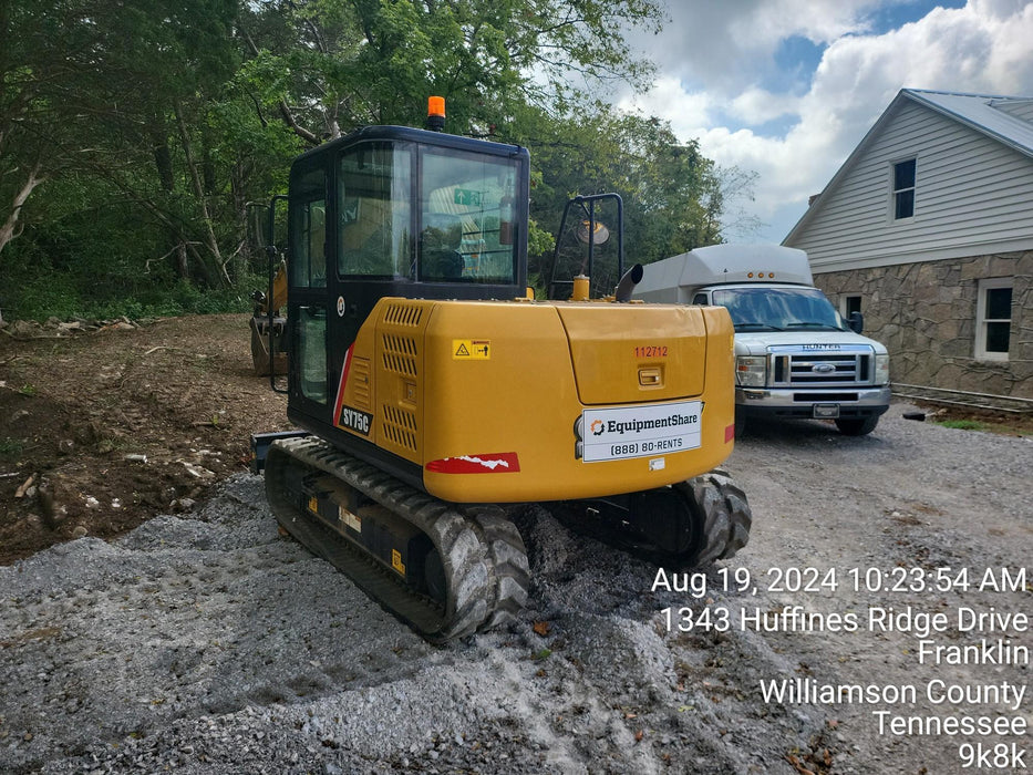 2020 Sany SY75C Rubber Hydraulic Excavator