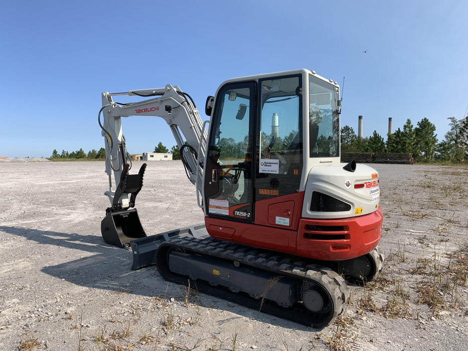 2020 Takeuchi TB250-2C Cab/Heat/Air, Rubber Tracks, Manual TAG QC