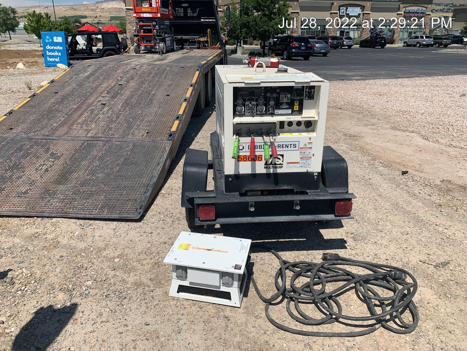 2020 Multiquip DLW400ESA4 400 amp Welder, 14kW, 120/240V, T4F Kubota, Trailer