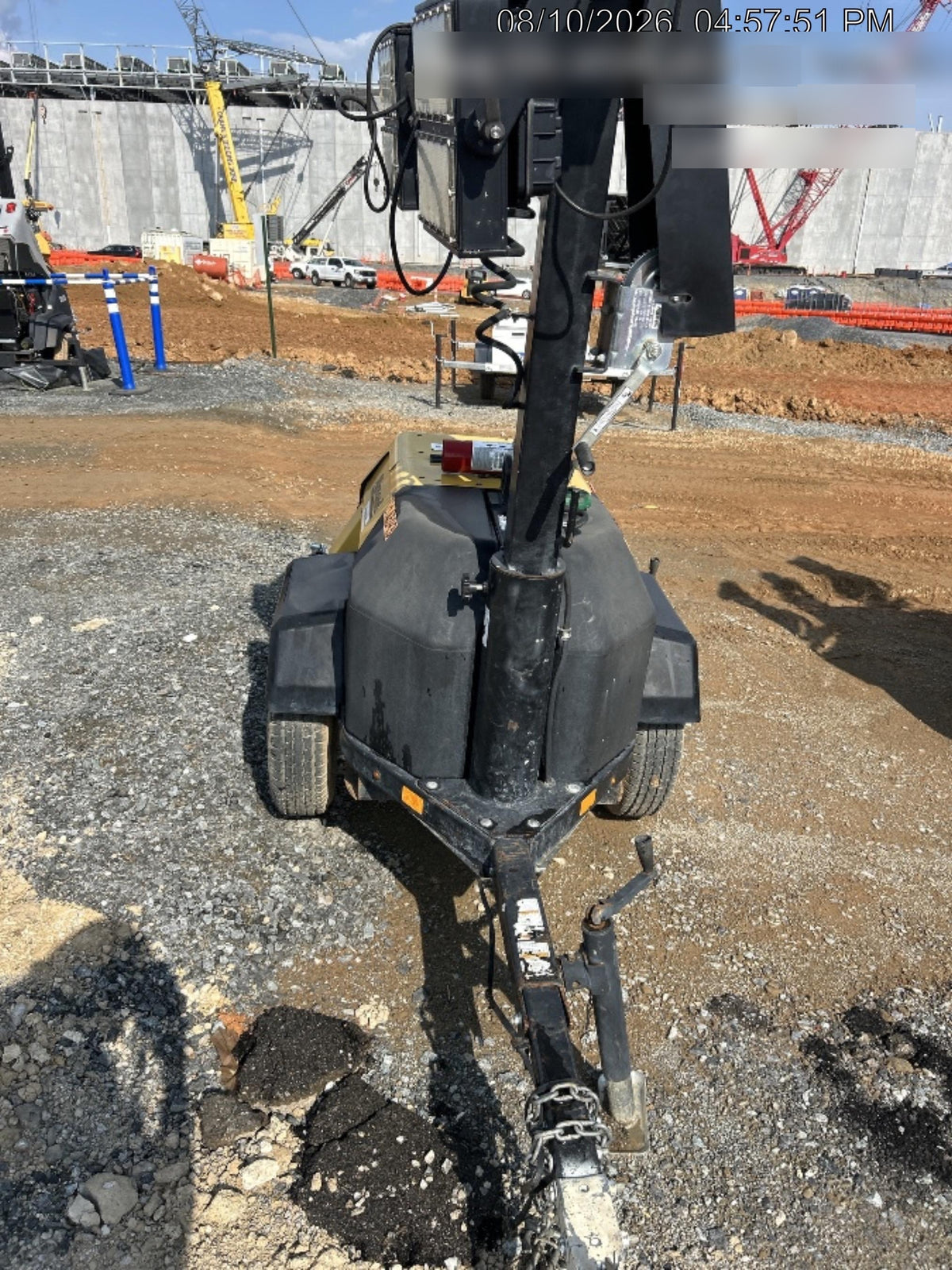 2022 Allmand NLV3GR (4) LED Light Fixture 350W, 23' Vertical Mast, 3kW Prime, Towable, Deep Sea L401, Leveling Jacks, Yanmar T4F 5.8hp