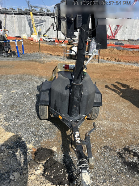 2022 Allmand NLV3GR (4) LED Light Fixture 350W, 23' Vertical Mast, 3kW Prime, Towable, Deep Sea L401, Leveling Jacks, Yanmar T4F 5.8hp