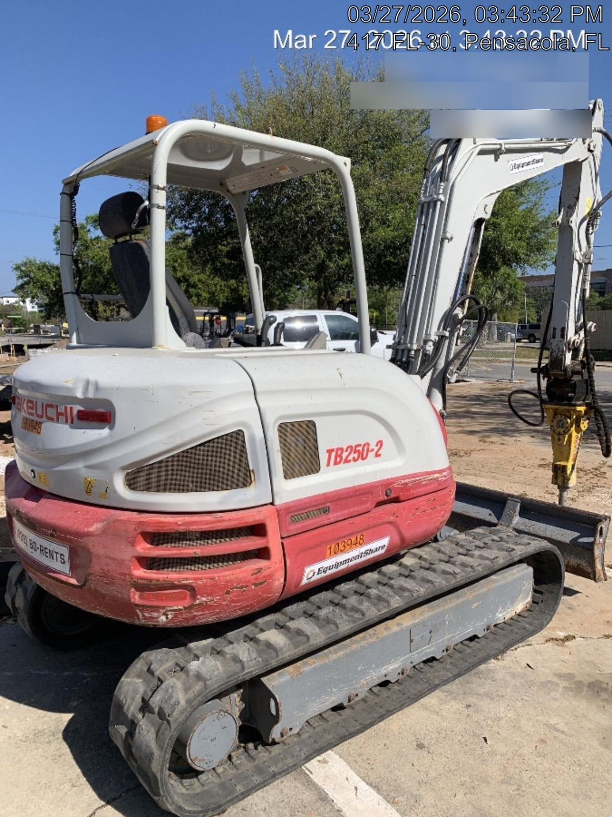2020 TAKEUCHI TB250-2