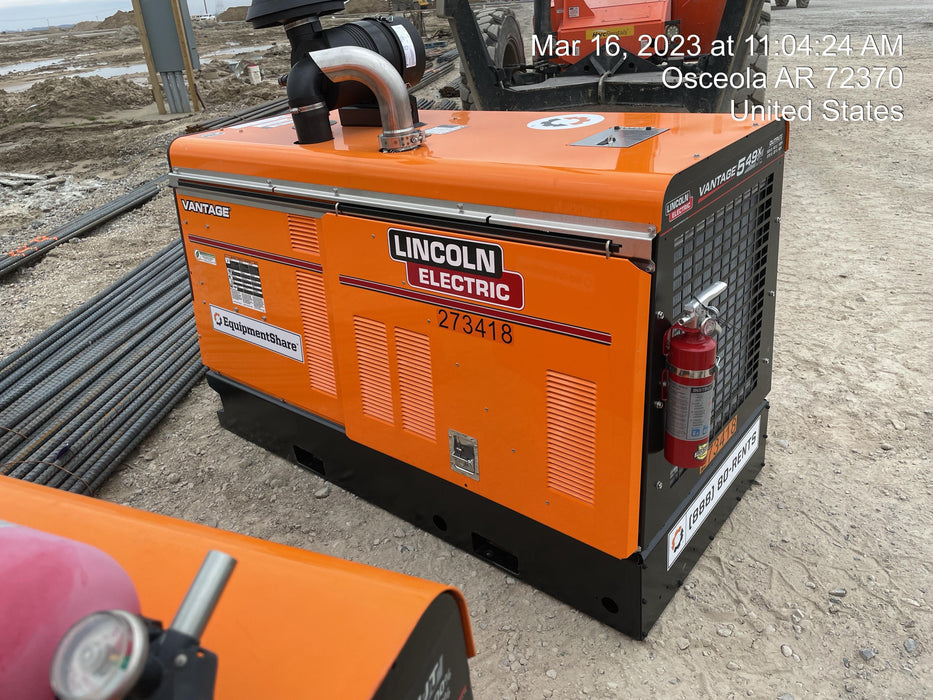 2022 Lincoln Electric Vantage 549X Crosslink Technology, Trailer Mounted, ES Decals, T3