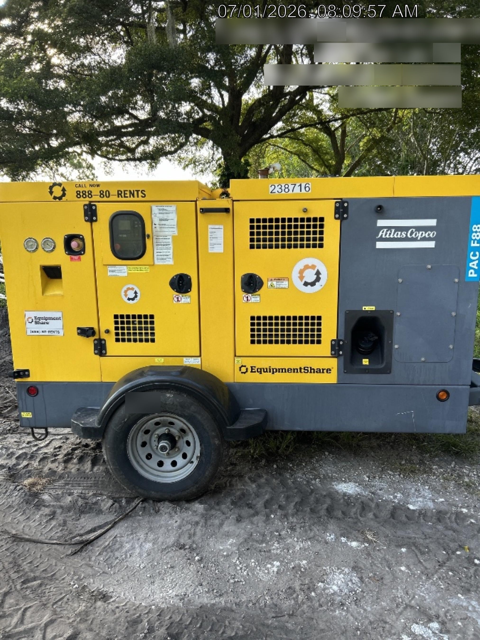 2022 ATLAS COPCO PAC F88 PD-S