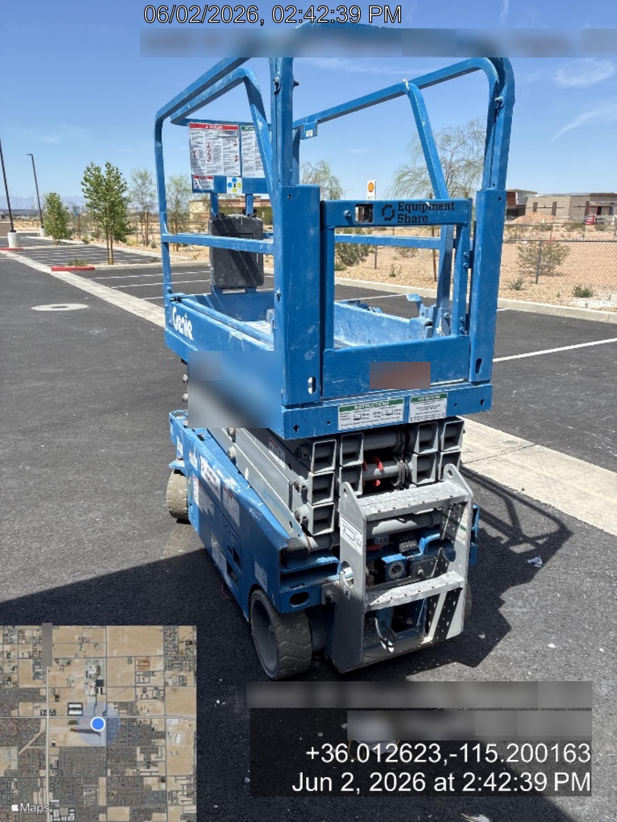 2019 Genie GS-1930 Half Height Swing Gate, 800W Inverter
