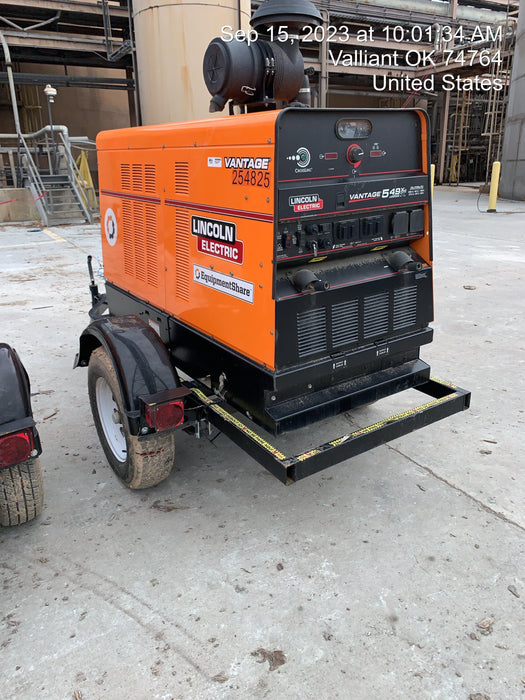 2022 Lincoln Electric Vantage 549X Crosslink Technology, Trailer Mounted, ES Decals, T3