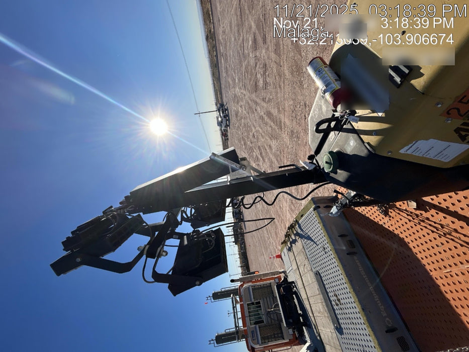 2022 Allmand NLV3GR (4) LED Light Fixture 350W, 23' Vertical Mast, 3kW Prime, Towable, ES Decals, T3