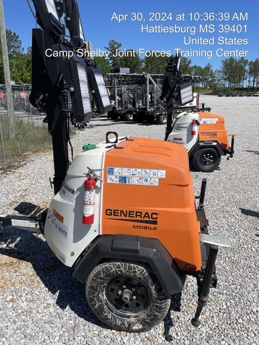 2023 Generac MLT2 Diesel, Flex Switch 120V Input, Powerzone Controller, 
(4) 320W LED Lights, 4kW Generator, 39.9 Gal Fuel Tank, 2" Ball, T3