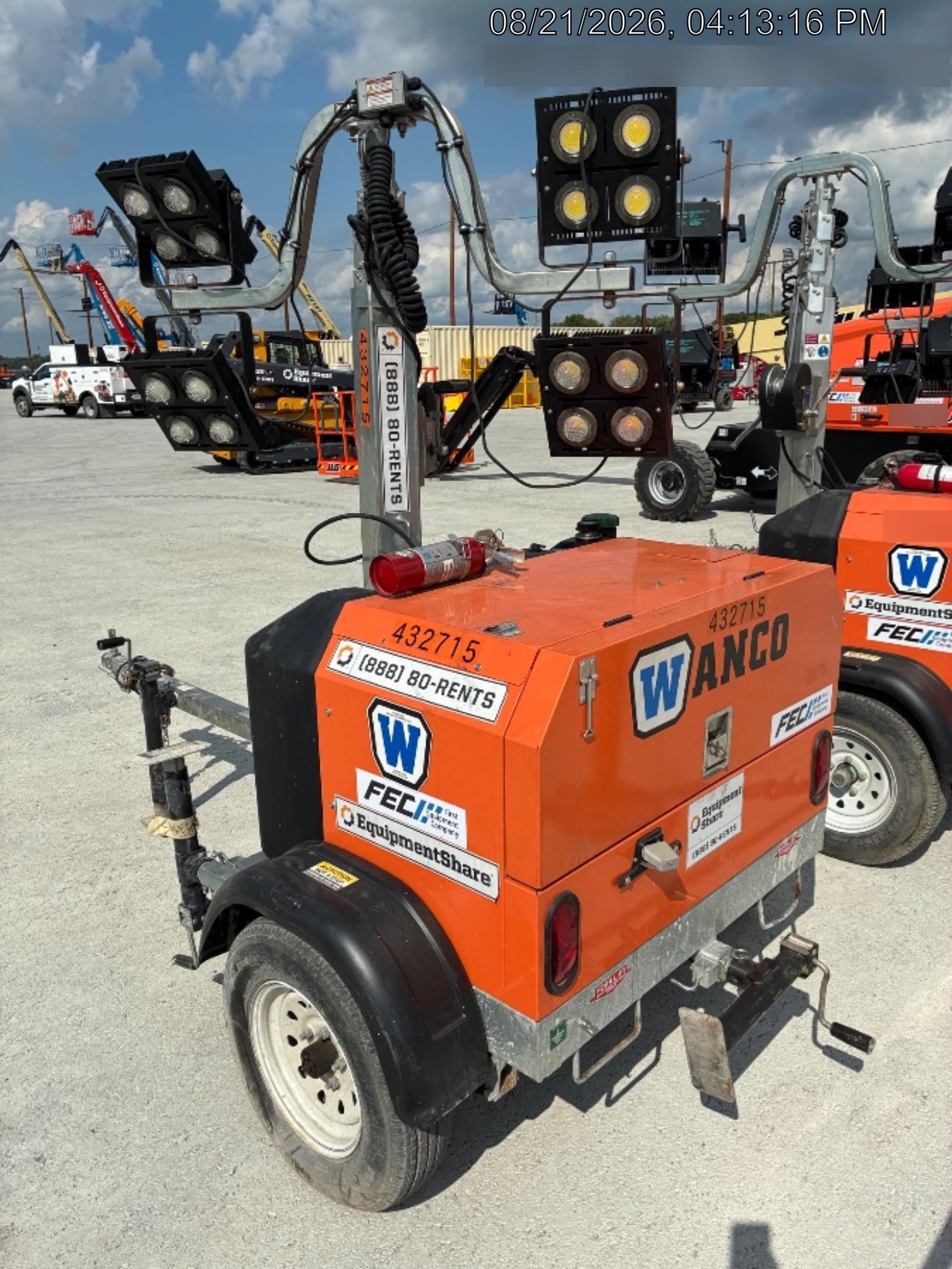 2024 Wanco WLTT-4MM4K Diesel, Deep Sea Controller, Shore Power Plug, Auto Start, (4) 350W LED Floodlights, 4kW Generator, 60 Gal Fuel Tank, 2" Ball, T3