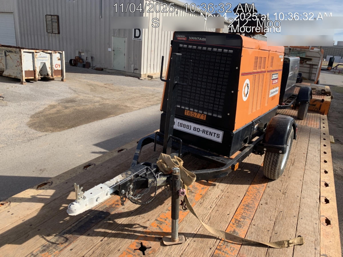 2021 Lincoln Electric Vantage 549X Ready Pak 3, ORANGE (includes trailer, cable rack, fender light kit)