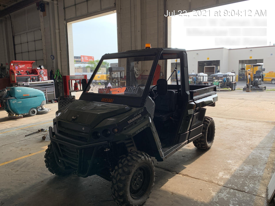 2021 Yanmar YU1000 Canopy, Steel Wheel, Poly WindShield, Beacon, Backup Alarm