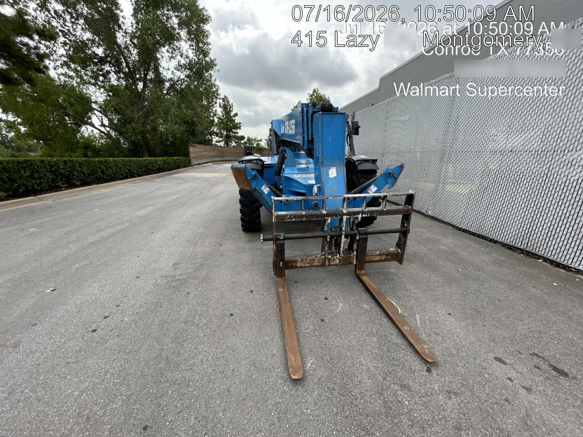 2018 Genie GTH-1056 Genie GTH-1056 w/Open ROPS, Solid Tires, Work Light/Beacon, 60" Carriage and Forks