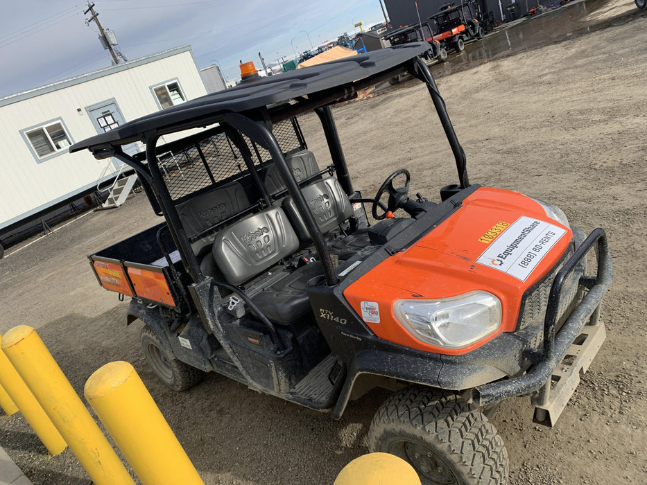 Kubota RTV-X1140W-H 4WD utility cart -LED strobe -Windshield tempered glass -Plastic canopy -Wire harness kit -Backup alarm