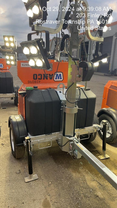 2024 Wanco WLTT-4MM4K Diesel, Deep Sea Controller, Shore Power Plug, Auto Start, (4) 350W LED Floodlights, 4kW Generator, 60 Gal Fuel Tank, 2" Ball, T3