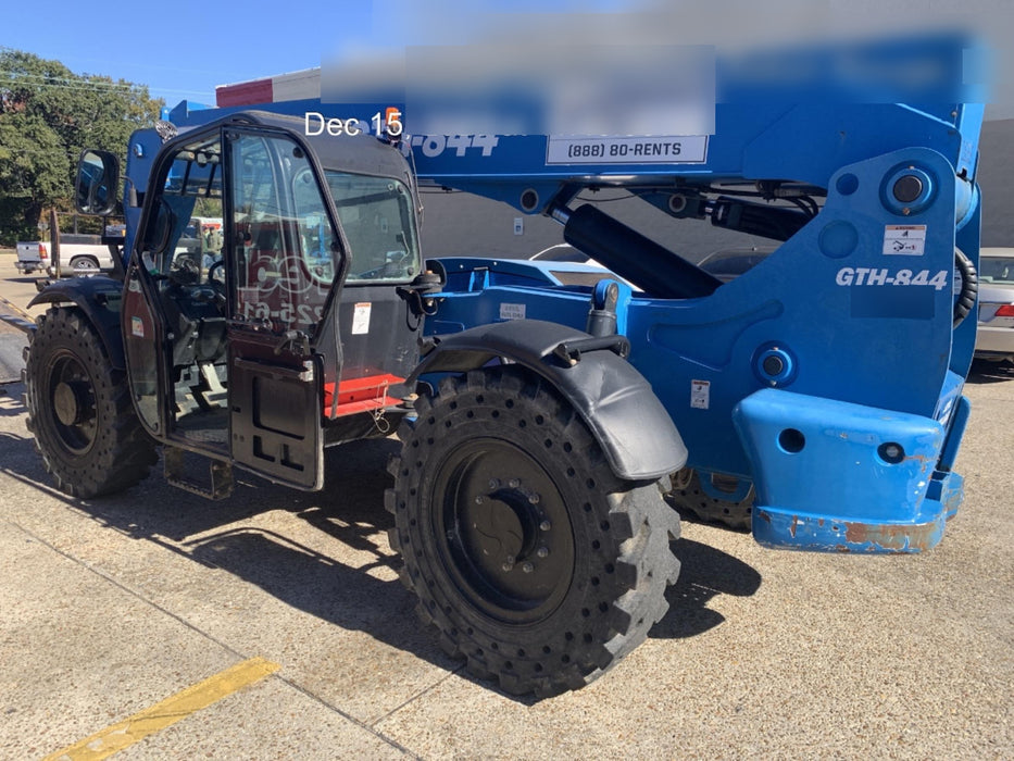 2019 Genie GTH-844 Genie GTH-844 w/Enclosed Cab w/HVAC, Work Lights, Solid Tires, Beacon, 60" Carriage and Forks