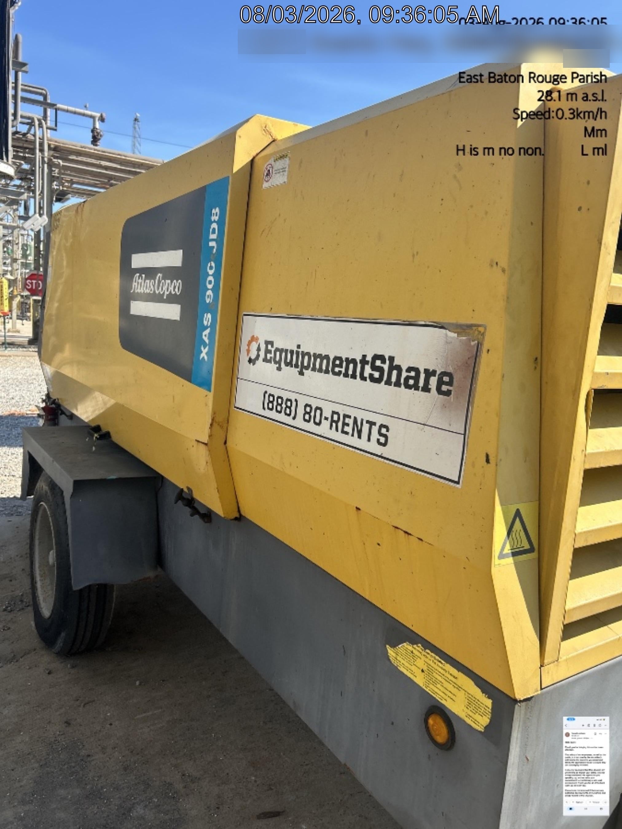 2020 ATLAS COPCO XAS 900