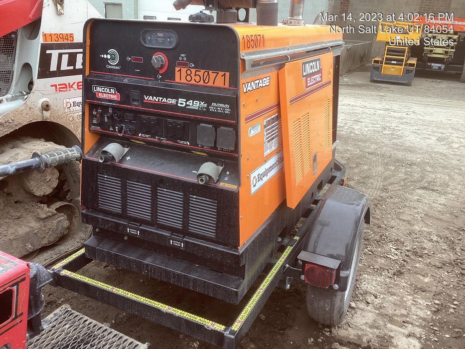 2021 Lincoln Electric Vantage 549X Ready Pak 3, ORANGE (includes trailer, cable rack, fender light kit)