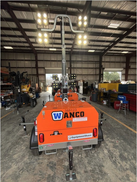 2024 Wanco WLTT-4MM4K Diesel, Deep Sea Controller, Shore Power Plug, Auto Start, (4) 350W LED Floodlights, 4kW Generator, 60 Gal Fuel Tank, 2" Ball, T3