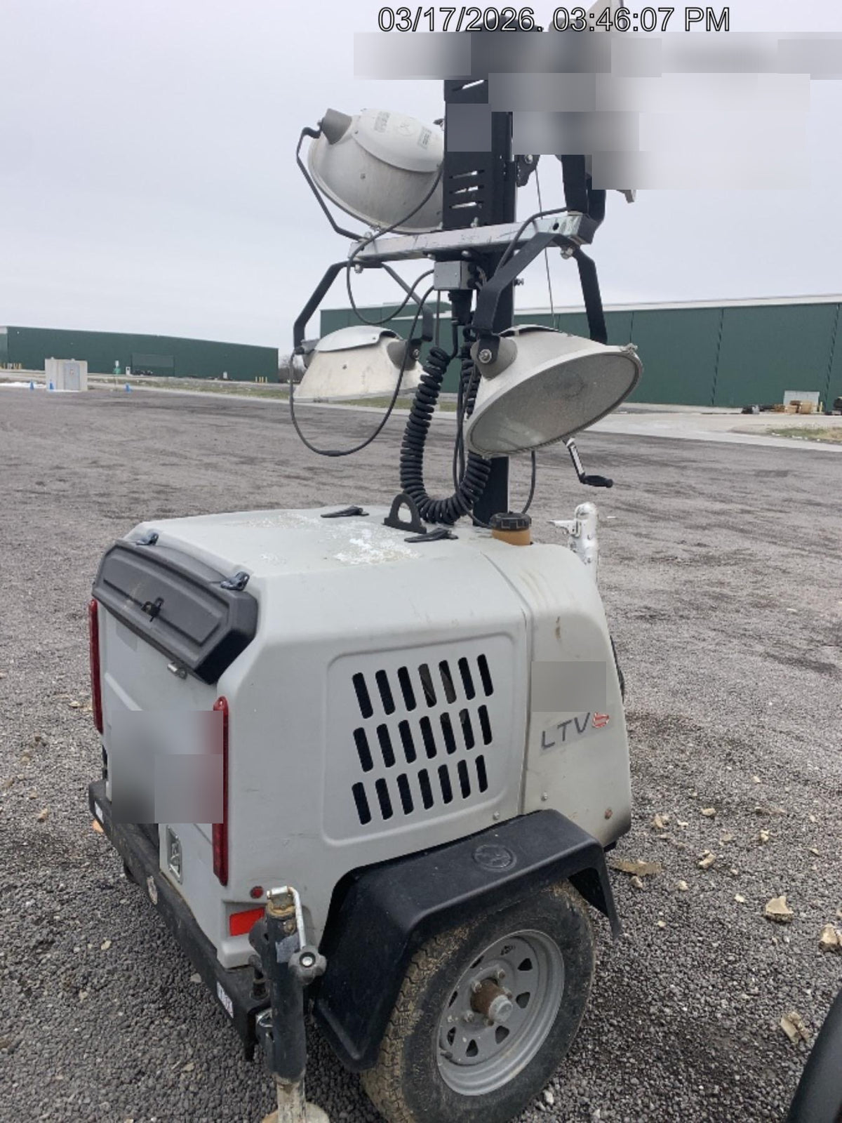 2018 Wacker Neuson LTV6L-MH Wacker Neuson LTV6L Mobile Light Tower w/Fuel Level Sensor Installed