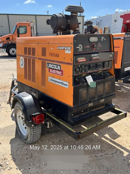 2021 Lincoln Electric Vantage 549X Ready Pak 3, ORANGE (includes trailer, cable rack, fender light kit)