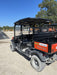 2022 Kubota RTV-X1140W-H Plastic Canopy, Windshield Acrylic Clear, LED Strobe Light, Wire Harness Kit, Back up Alarm