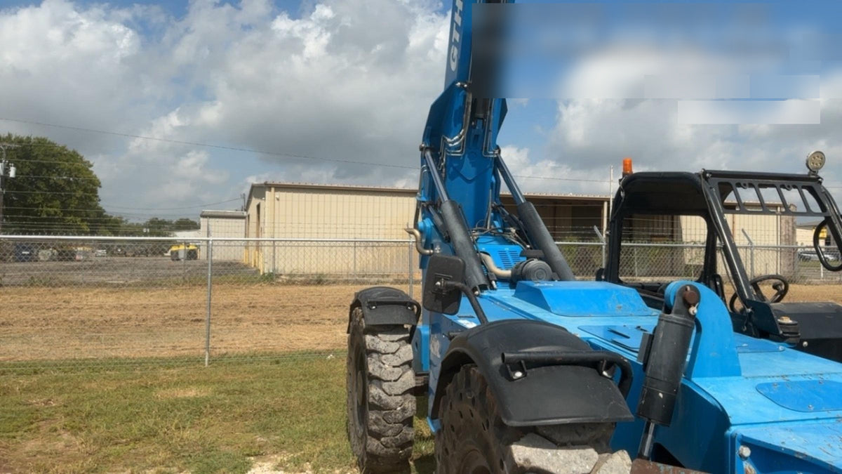 2019 Genie GTH-1056 Canopy, Solid RT Tires, LED Work Lights, Beacon 60" QA Carriage, 60" Forks