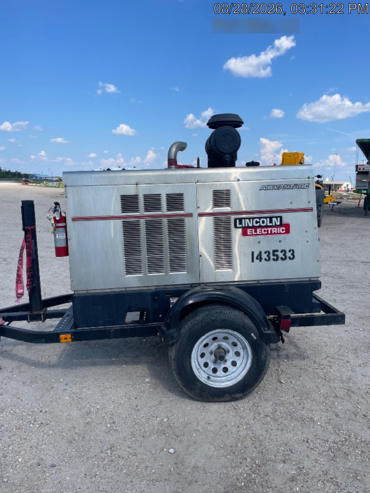 2021 Lincoln Electric Air Vantage 566 Air Vantage 566X Ready Pak 3 (includes trailer, cable rack, fender light kit); no telematics