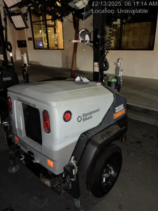 2024 Wacker Neuson LTT4 Diesel, Kohler KDW702, Deep Sea Controller, Auto Start, LED 320W, Bypass Outlet, T3