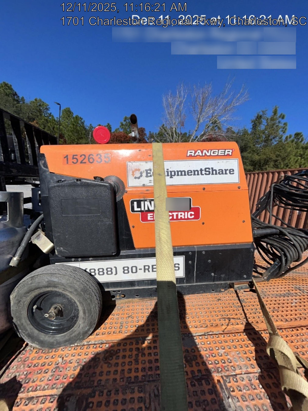2021 Lincoln Electric Ranger 305 LPG LPG One-Pak (includes undercarriage, tank holder & tank strap) ORANGE